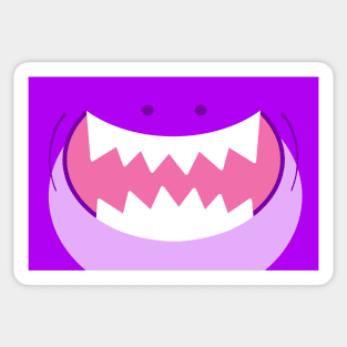 Purple DinoShark Mask Sticker